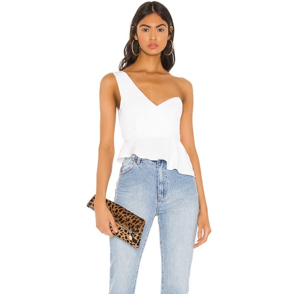 Superdown Karlie One Shoulder Top size XS - Picture 4 of 9